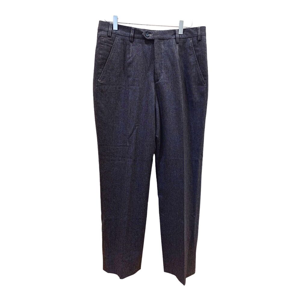 Satore Mens Trousers Fleece Wool Contrast stitch Blue Sz 32